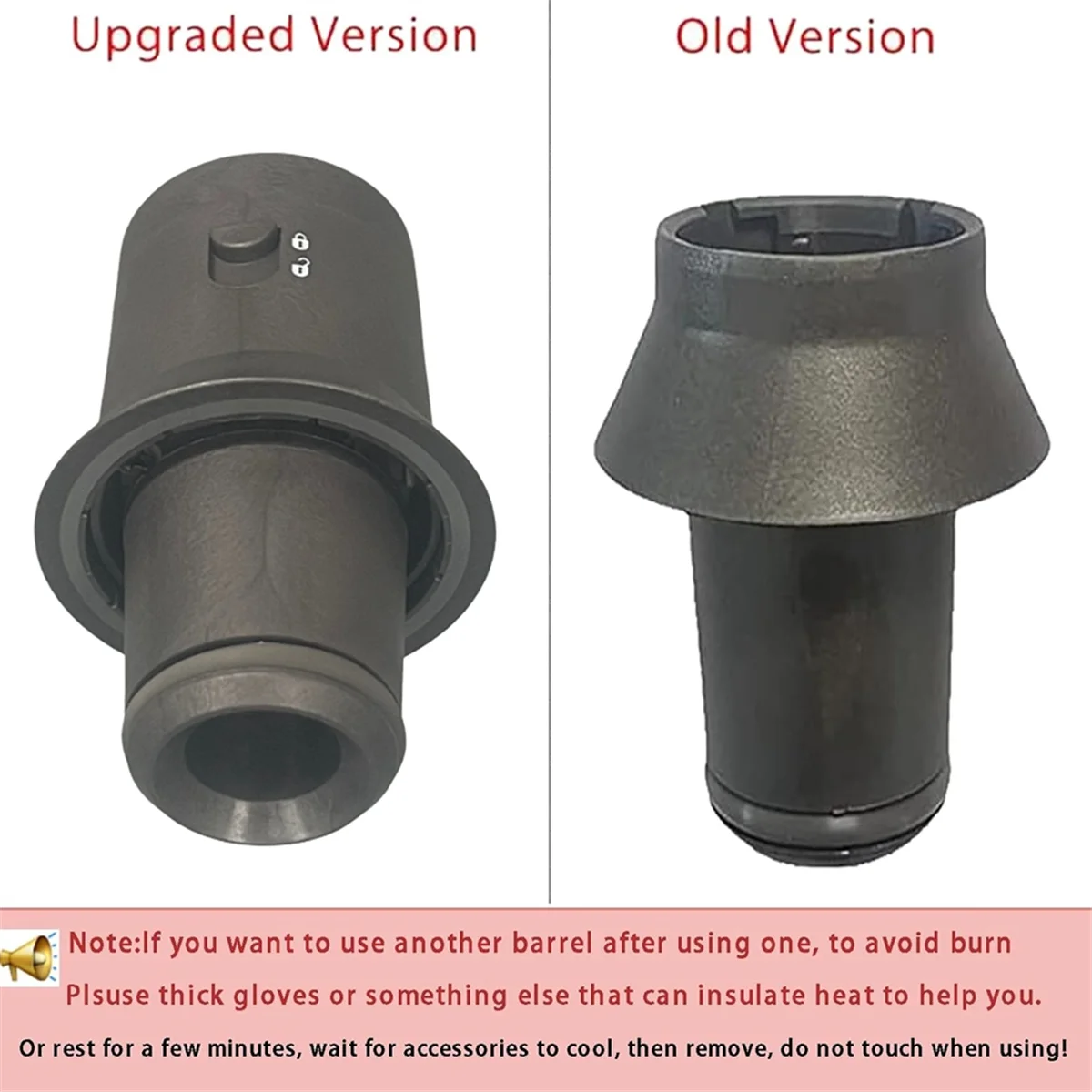 NEW LISTING~Replacement Adapter for HD16 HD15 HD12 HD08 Hair Dryer to Curling Iron Adapter Household Curling Iron Attachment