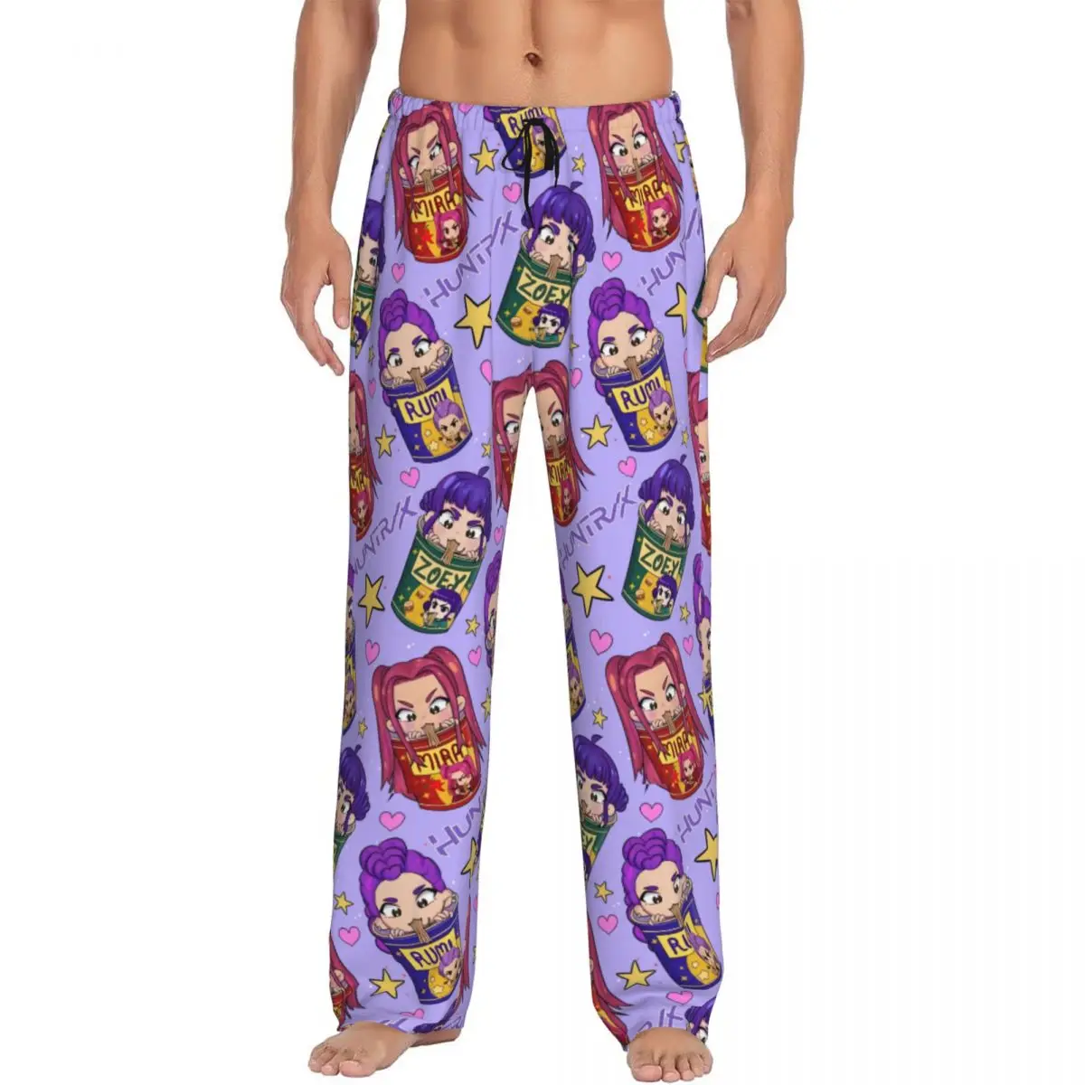 

Custom Men's Kpop Hunter Demons Pajama Pants Print Huntrix Sleep Sleepwear Bottoms with Pockets