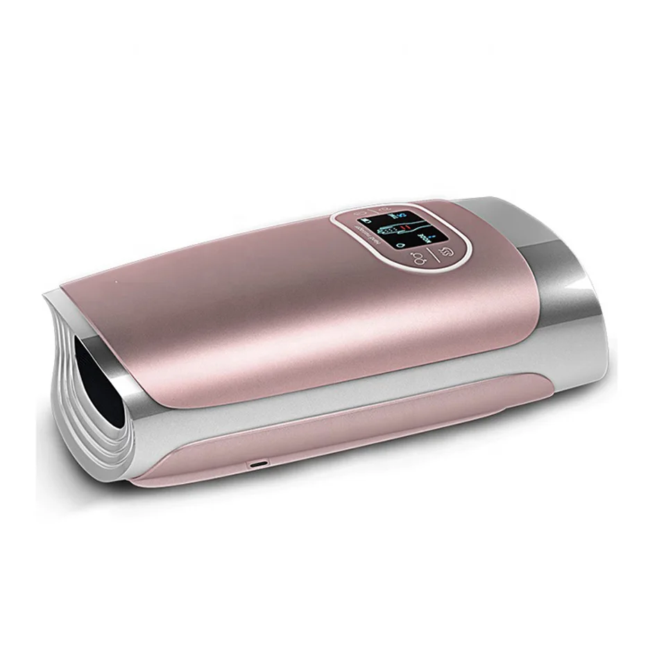 Smart USB Charge  Powerless Li-battery Multi-points Heat Soft Airbag Deep Wrap Hand Massager