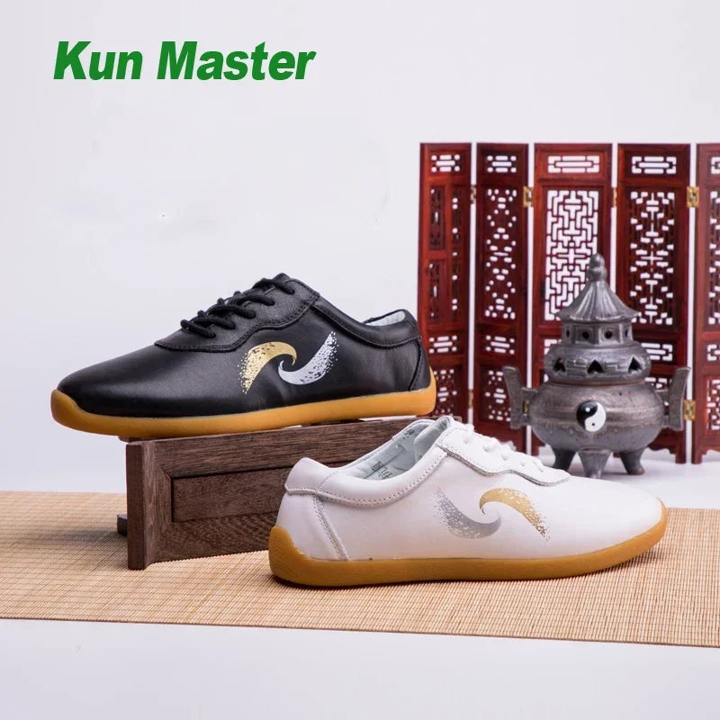 

Summer Genuine Leather Kung Fu Tai Chi Shoes Martial Art Shoes Sneakers Cowhide Wear Resistant Antibacterial Men Women 2022