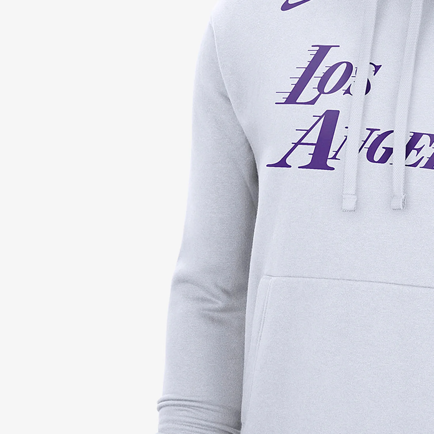 Nike Authentic Los Angeles Lakers NBA Men's Fleece Hooded Sweatshirt DR2427-100 view 4