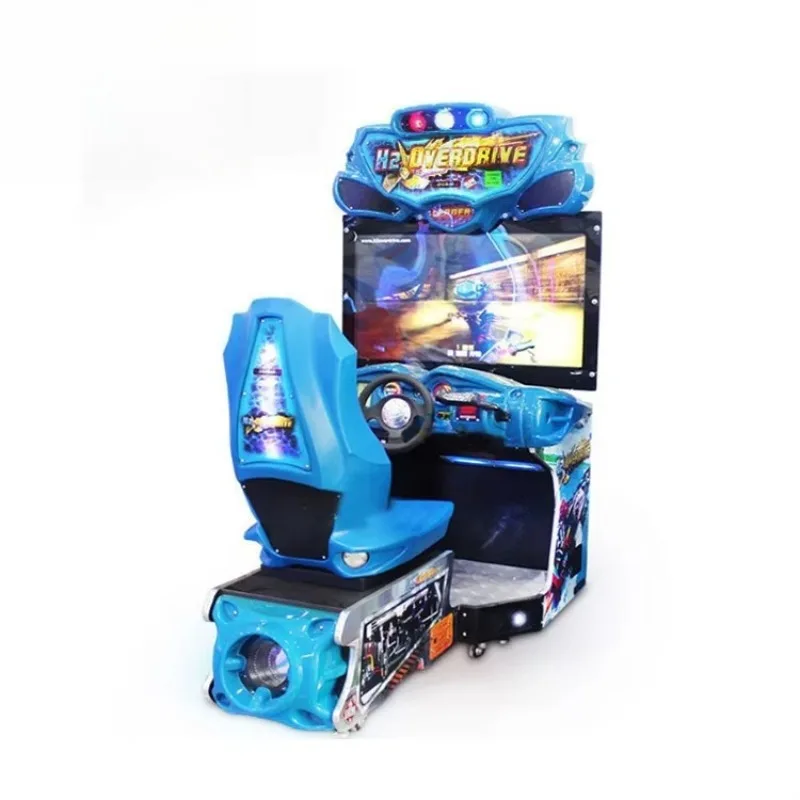 Full Motion Coin Operated Racing Game Simulator 1 Year Warranty Ages 8+ Car Race Arcade Machine Custom