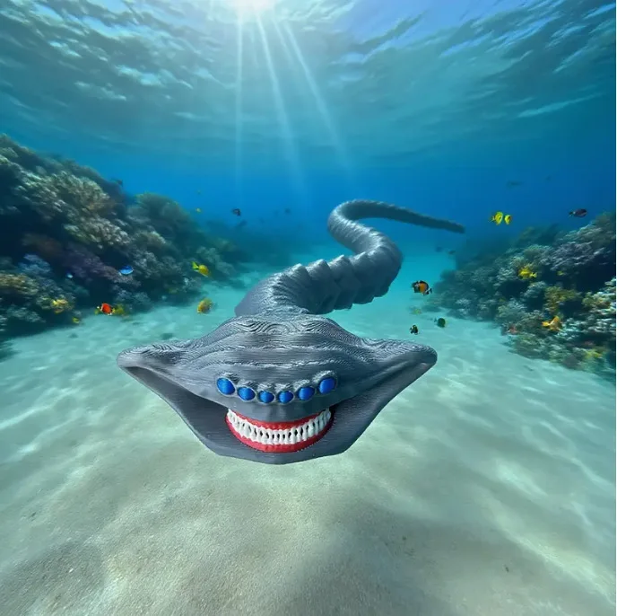 Nuovo Caldo In Magazzino 3d Stampa Subnautica Sea Eater Bloop Gran Maja Action Figure Modello Giocattolo Bambola Regalo Di Natale Ornamento Decorativo