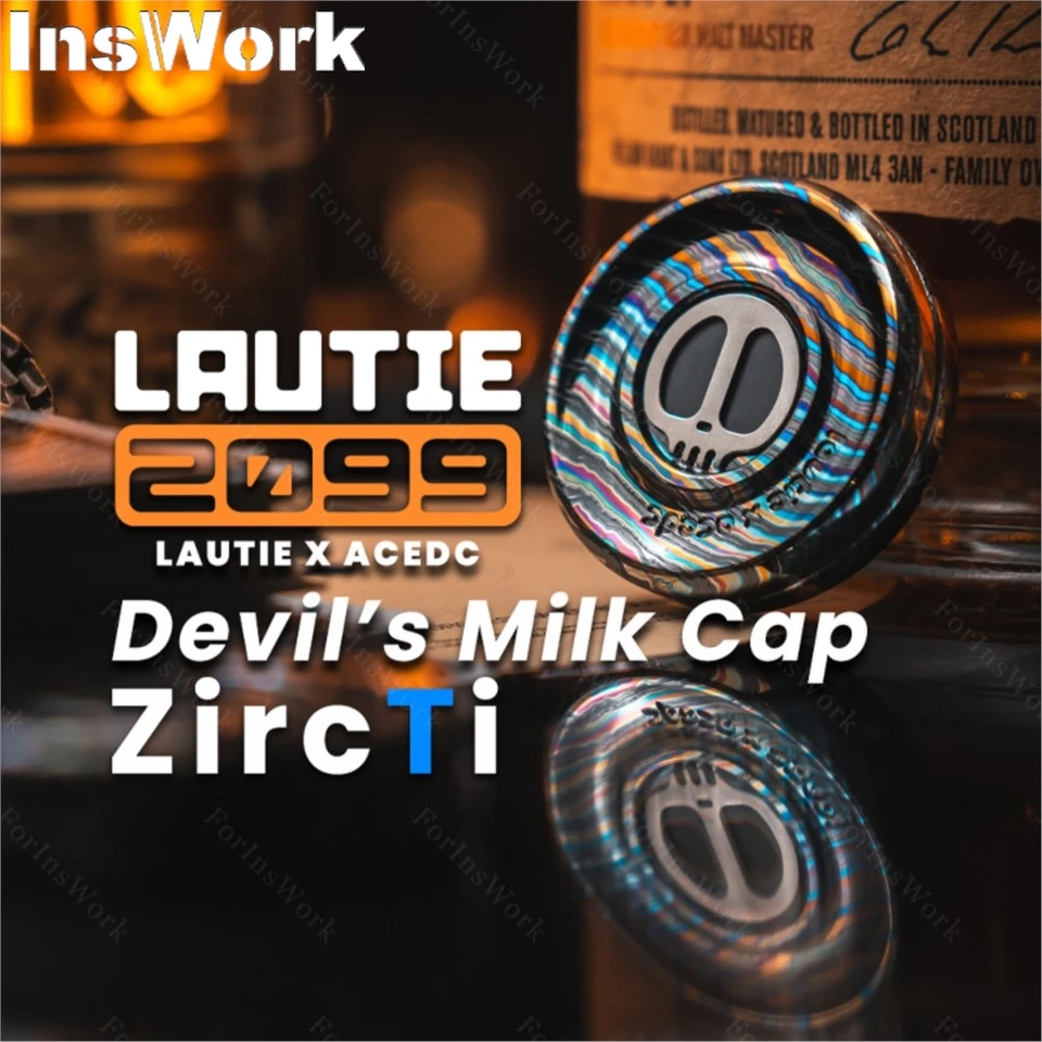 Lautie edc zircti-大人のための金属製のフィジェットのおもちゃ,茶色