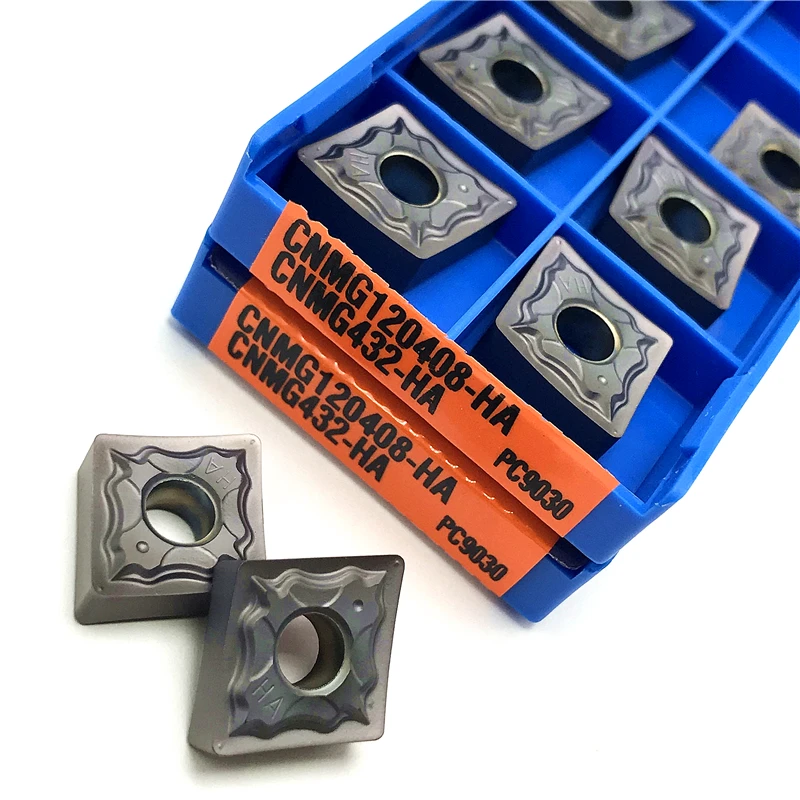 

CNMG120404 CNMG120408 HA PC9030 Твердосплавные вставки Токарный станок Высококачественный внешний токарный инструмент Токарная вставка из нержавеющей стали с ЧПУ