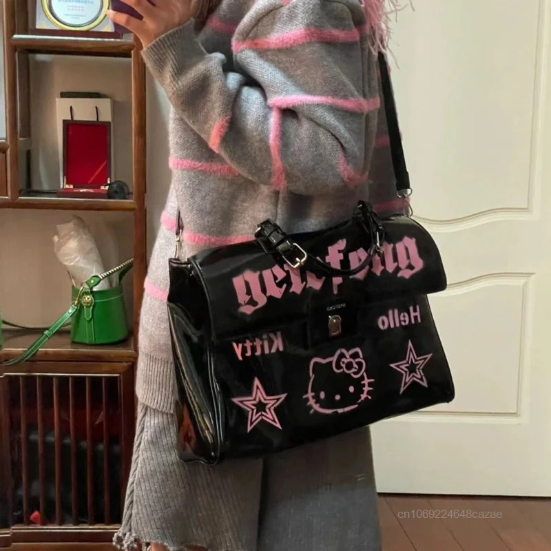 Sanrio Hello Kitty Korean Version Handbag Sweet Cool Spicy Girl Versatile Bag Women Fashion Trend Kawaii Y2k Style Crossbody Bag