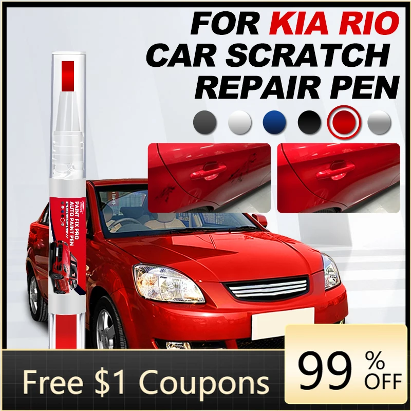 

Карандаш-корректор для подкраски KIA Rio 2000-2025 JB DC UB YB, средство для удаления царапин, аксессуары для авто, черный W