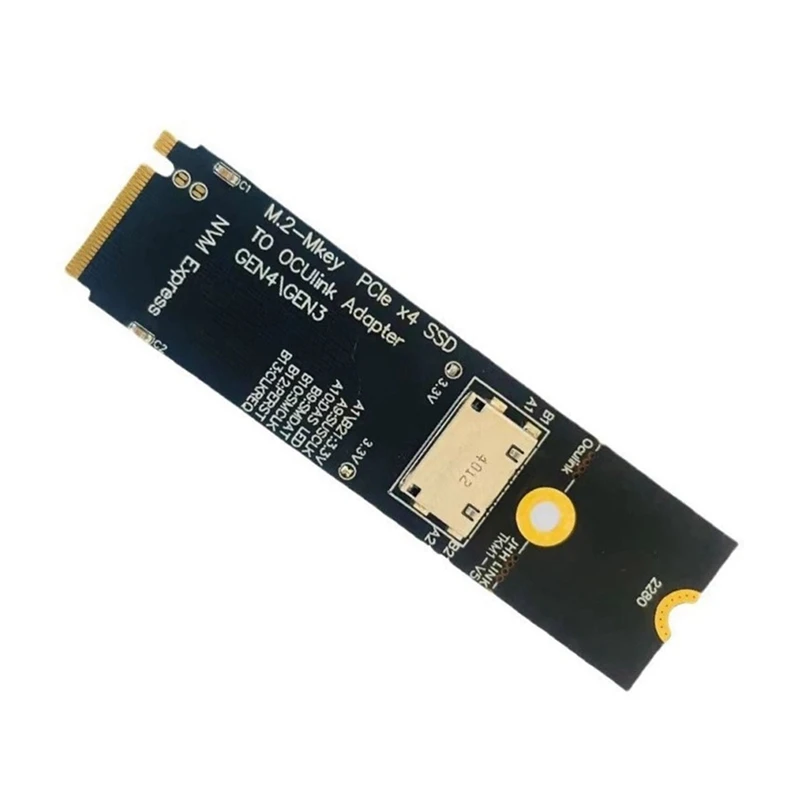 Top-M.2 M-Key Pcie X4 SSD To Oculink SFF-8612 Adapter Gen4/Gen3 For 2.5 Inch NVME U.2(SFF 8639)SSD PCI-E NGFF Riser Card