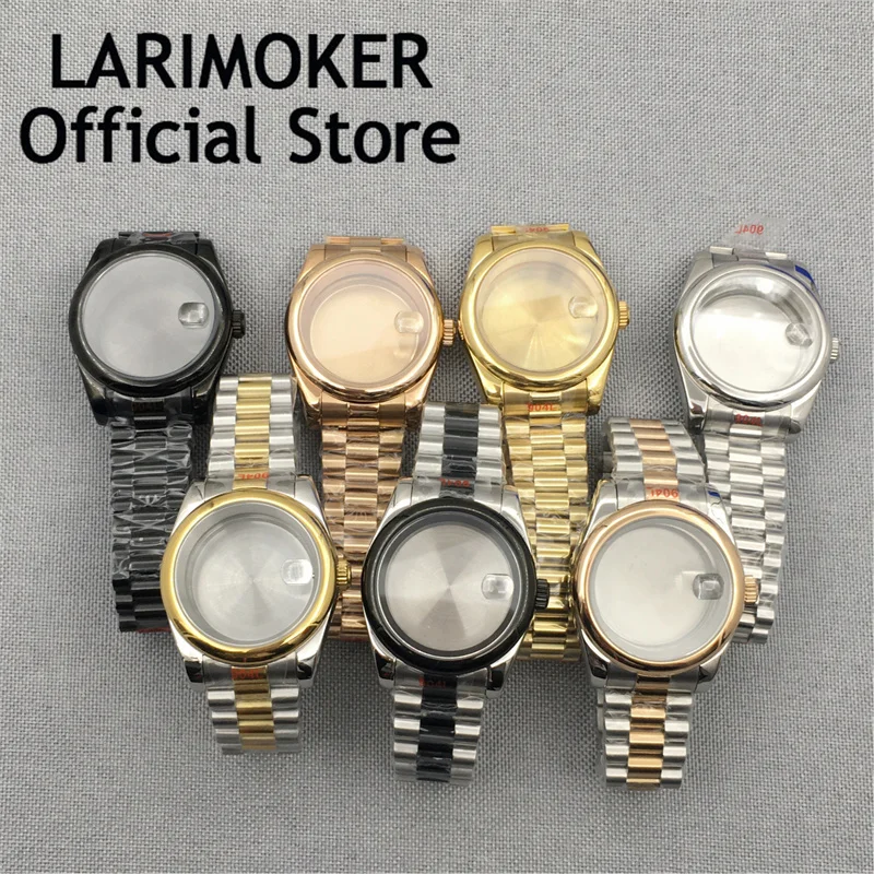 

LARIMOKER 40mm Rose Gold Case Sapphire Glass Fit ETA2824 2836 NH35 NH36 NH38 DG2813 3804 Miyota8205 8215 PT5000 Movement