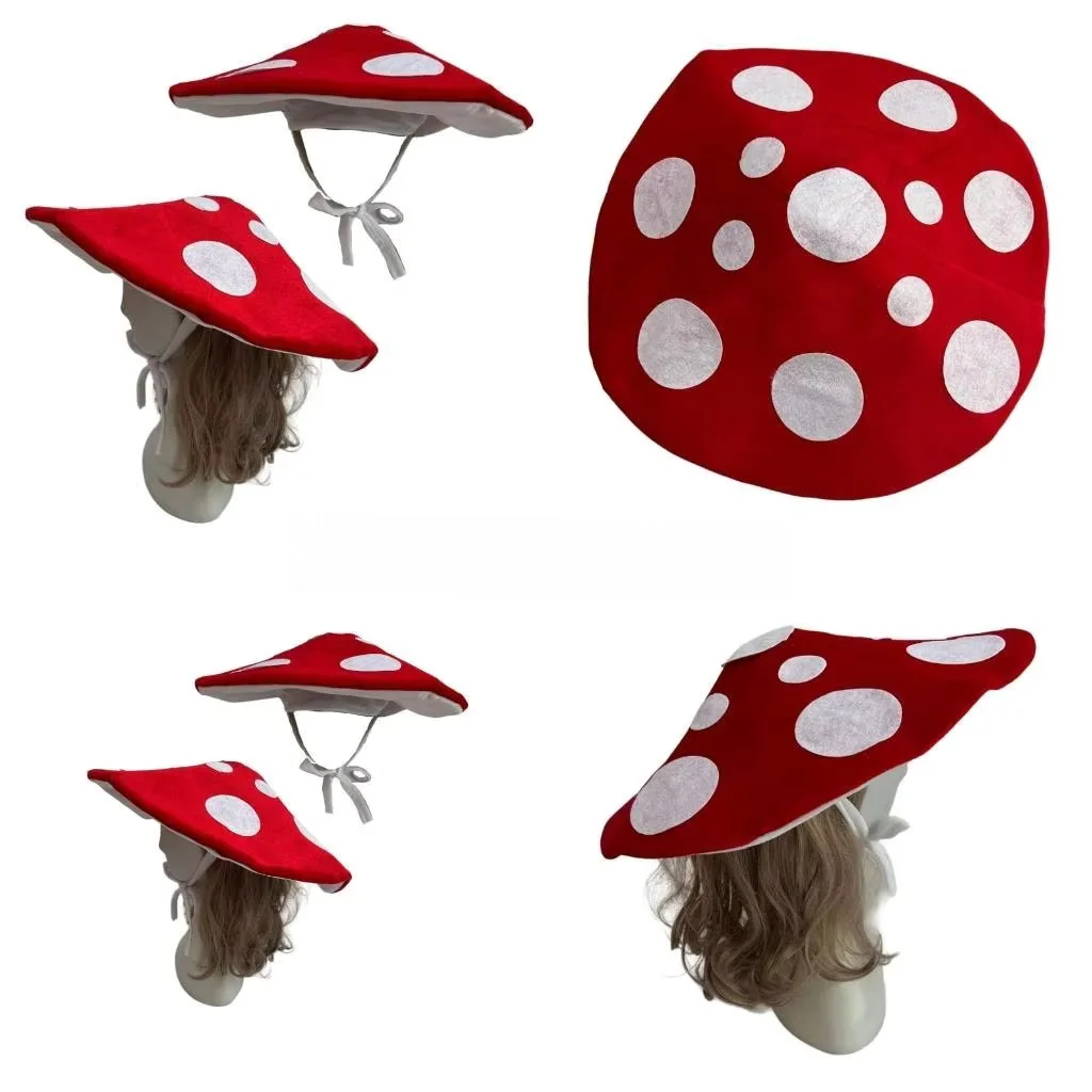 Mushroom Hat For Halloween Costume Hat Festival Party Gathering Headgear Seasonal Party Mushroom Costume Hat For Photograph