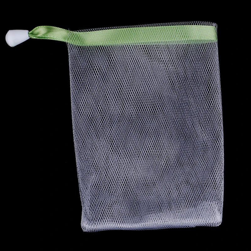 Nylon Soap Net Small Drawstring Exfoliating Mesh Soap Saver Pouch Bag Sack Net Soap Bubble Bag