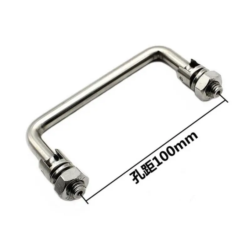 Schubladengriff aus Metall, klappbar, U-förmig, mechanischer Türgriff, Klimmzugstange, Schubladen, Küchenschrank, Kleiderschrank – Detail 5