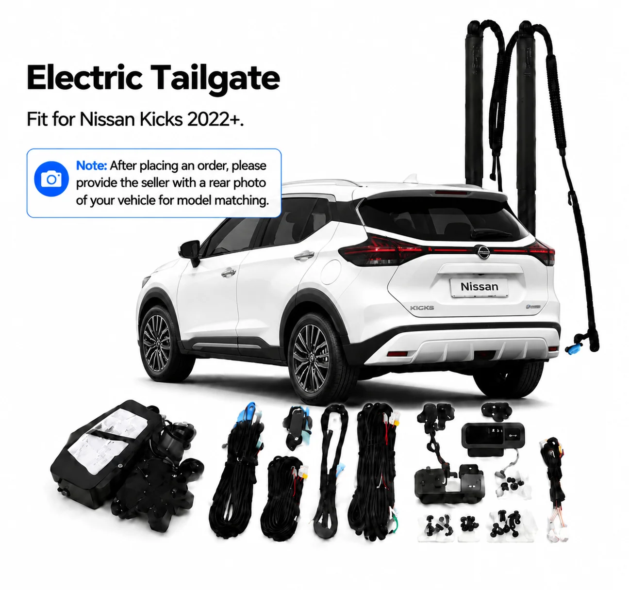 Power Electric Tailgate Kit Auto Rear Trunk Lift Retrofit Kit For Nissan Kicks 2022+ Car Modification Accessories