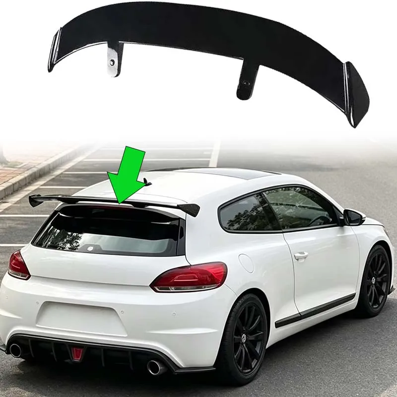 For Volkswagen Scirocco 2009-2017 1K8 Universal Roof Spoiler Wing Aerodynamic Sporty Car Upgrade Exterior Styling Accessories