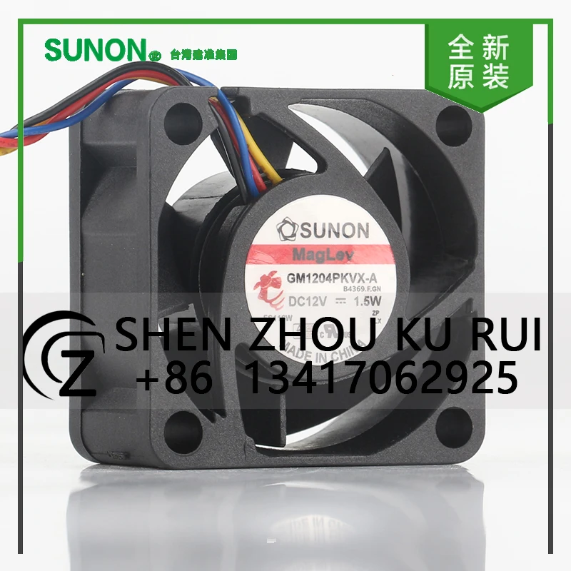 2PCS Cooling Fan GM1204PKVX-A Original Sunon  DC 12V 1.5W 4020 4CM Suspension Maglev Bearing Quiet 4-wire   40X40X20MM