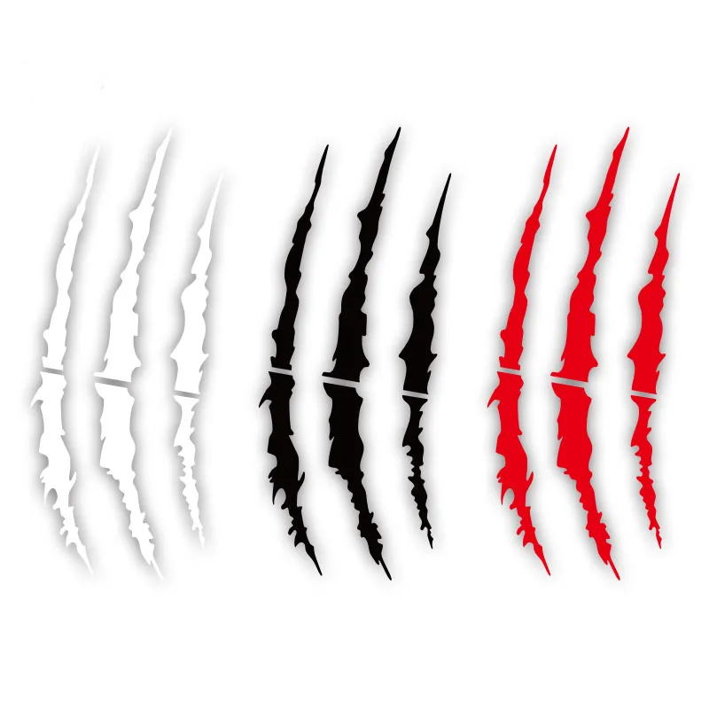 شبح مخلب ملصقات السيارات غطاء السيارة ملصق فينيل تعديل الإبداعية ملصقات عاكسة الشيطان باو الخدوش سيارة الديكور