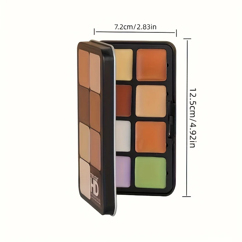 16-color Iron Box Concealer, Contouring Side Shadow Nose Shadow Shadow Earth Brown Color Matte Concealer Makeup Palette