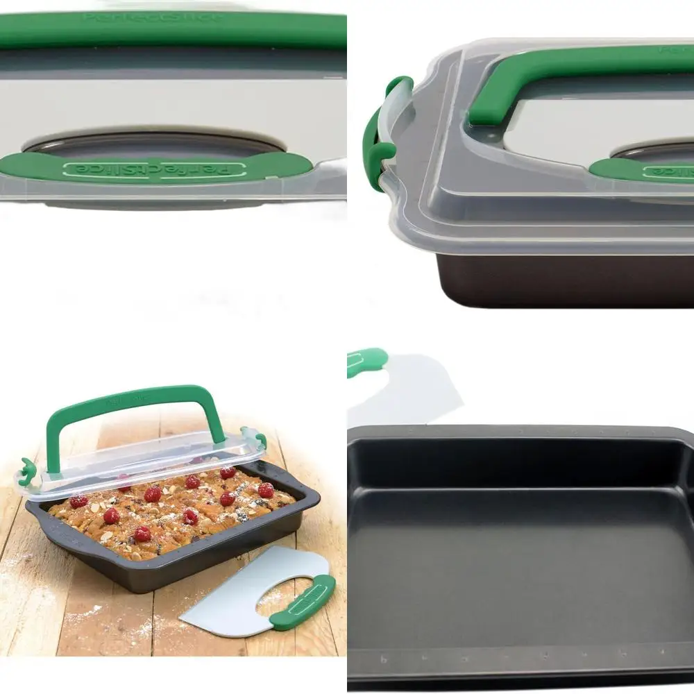 

Форма для торта 9x13 дюймов с крышкой и инструментом для нарезки для идеальных семейных порций десертов