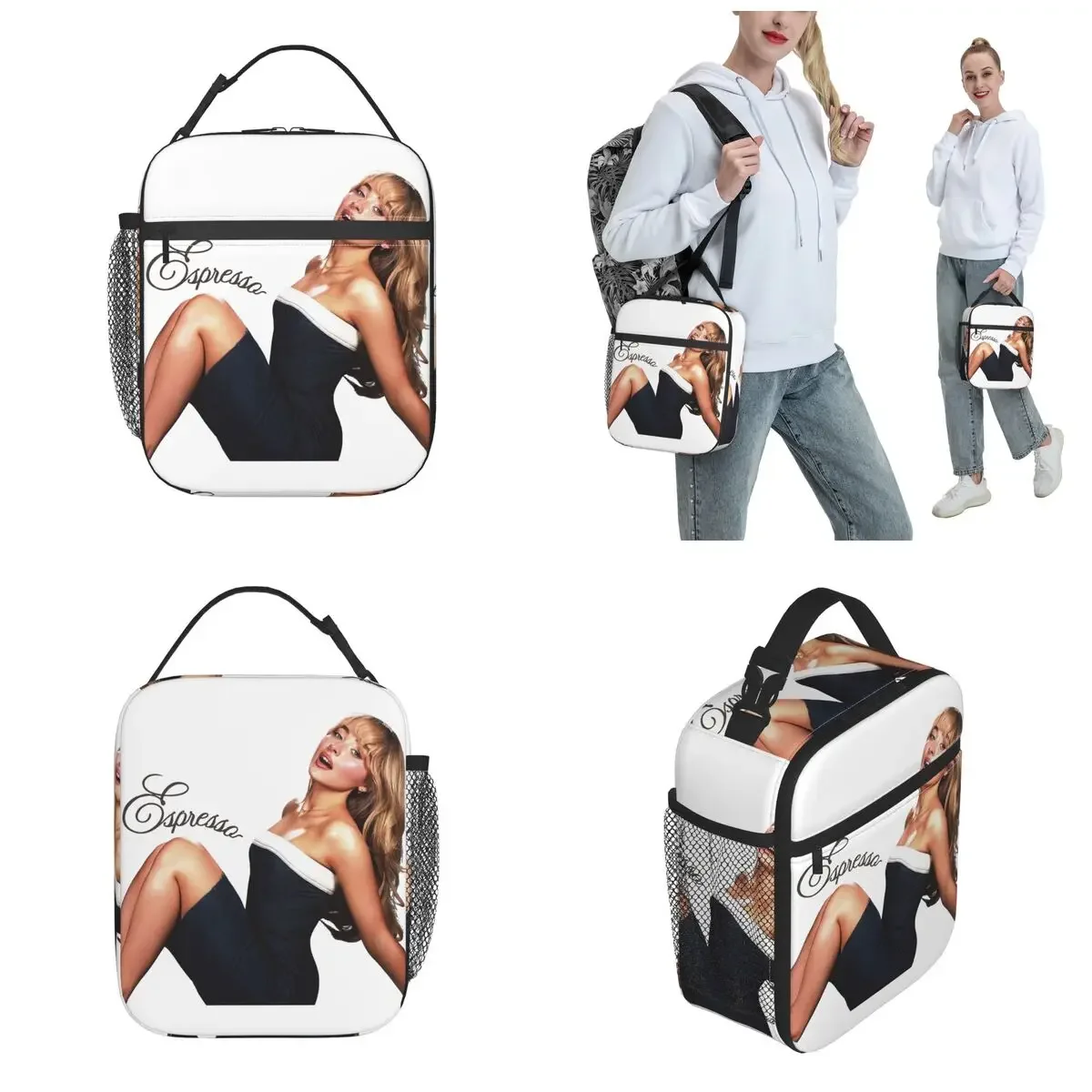 Carpenter Singer Espresso Songs Insulated Lunch Bags Tour 2024 Storage Food Box Portable Thermal Cooler Lunch Boxes