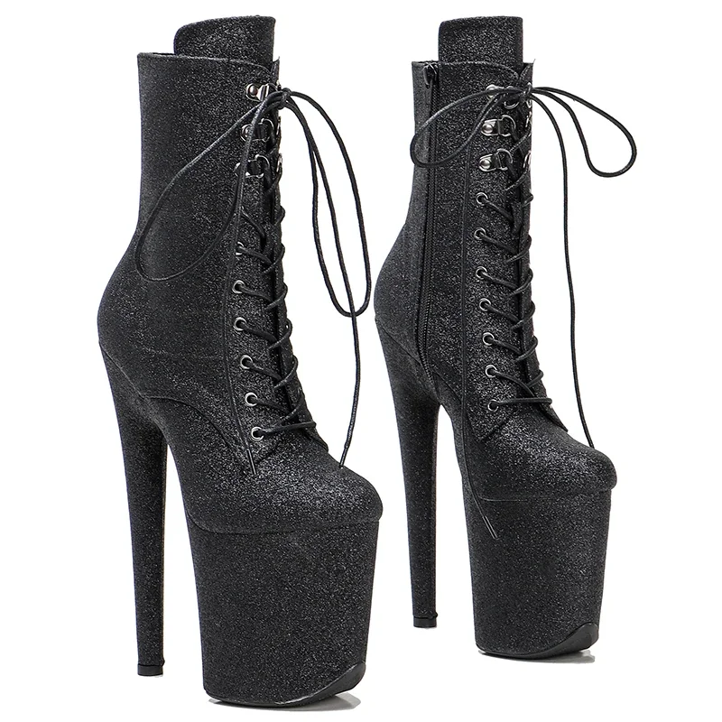 

Leecabe 20CM/8inches Pole dancing shoes High Heel stripper heel Pole Dance boots