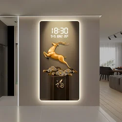 Digital Battery Led Wall Clocks Fancy Calendar Modern Designer Luminous Digital Clock Big Size Nordic Relogio De Parede Decor