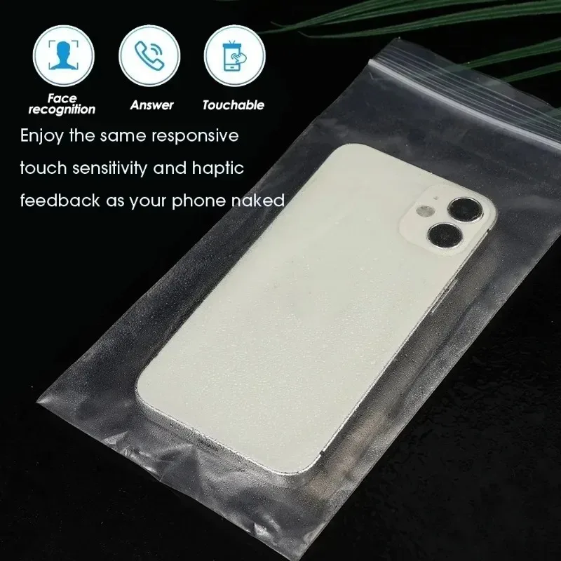 Zipper Reclosable Plastic Bags Transparent Cellphone Dust Protector Cover Resealable Poly Zip Bag for iPhone Samsung Universal