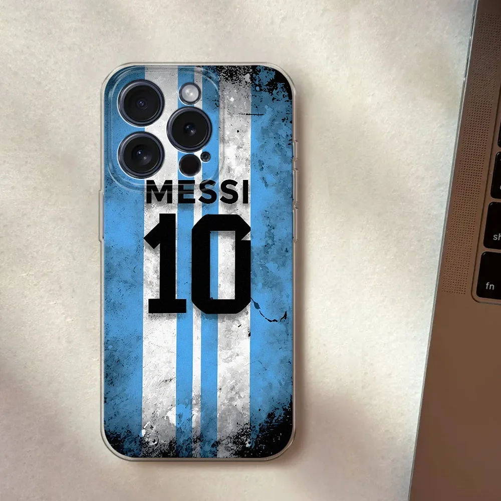 Messi 10 Clear TPU Phone Case For Redmi Note 11 12 13 14 Pro Plus 12 13 13C 4G 5G Anti-fall Shockproof Silicone Soft Lens Cover view 5