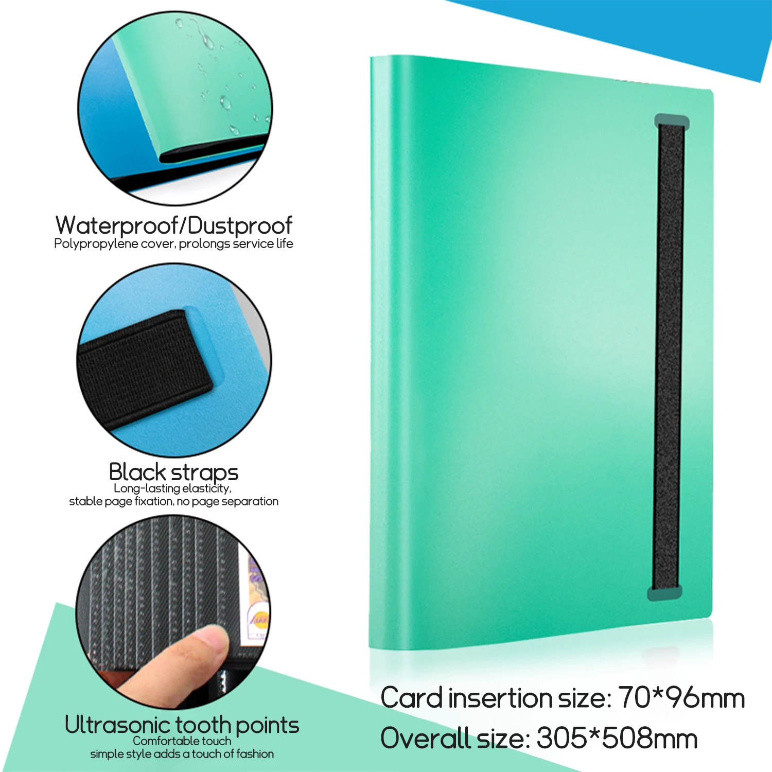 9 Pocket 360 Grids Photo Card Binder Kpop Photo Albums Game Cards Collect Book Side-Loading Large-capacity Photocard Holder