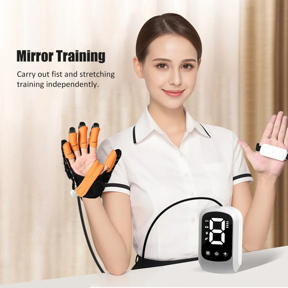 

USB Rehabilitation Robot Gloves Stroke Recovery Equipment With Bracelet Infarction Training Dvice Finger Hand Function Workout