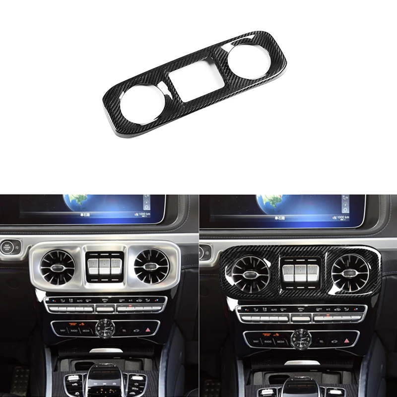 

Center Console Air Conditioning CD Control Panel Decoration Sticker Trim For Mercedes Benz G63 G500 W464 Chassis Brabus 2019+