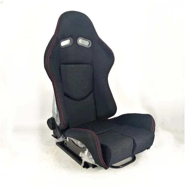 Fiberglass Carbon Fiber Back Fabric Bucket Sport Seats Racing Seat Universal Racing Seats