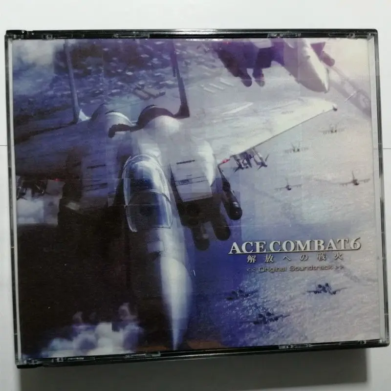 

Игра ACE COMBAT 6 Tetsukazu Nakanishi Музыкальный компакт-диск Fires of Liberation Альбом 3 шт. Музыкальная запись Косплей Walkman Car Soundtracks Box