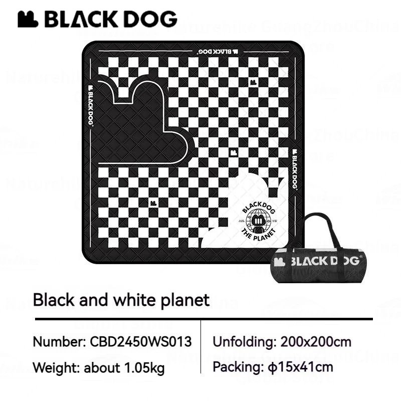 Naturehike Blackdog Ultrasonic Picnic Mat Waterproof Blanket Aluminum Film Carpet Pad Camping Outdoor Beach Mattress 200x200cm