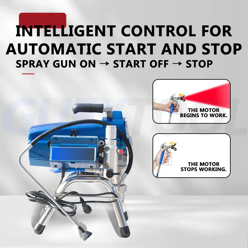 Airless Spray Gun 6.5L/8L/12L High Pressure Paint Sprayer Machine Multi Function For Coatings Convenient High Flow Spraying Gun