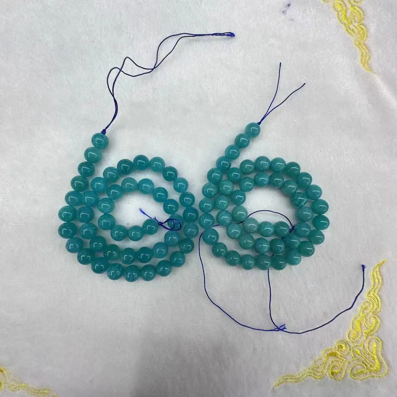 Natural Amazonite Circular Elastic 8mm Beads Charm Jewelry DIY Necklaces Bracelets Gem Women Fashion Elegant Crystal Gift New