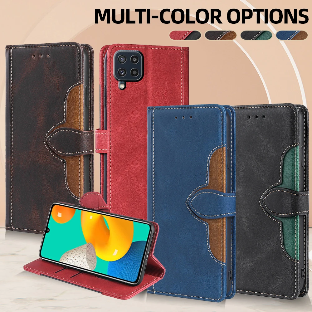 

GEFENIS кожаный чехол-кошелек с магнитной пряжкой для Samsung Galaxy M62 M52 M32 M12 M51 M31S M32 M31 Prime M22 M21S M11 откидная крышка для карты