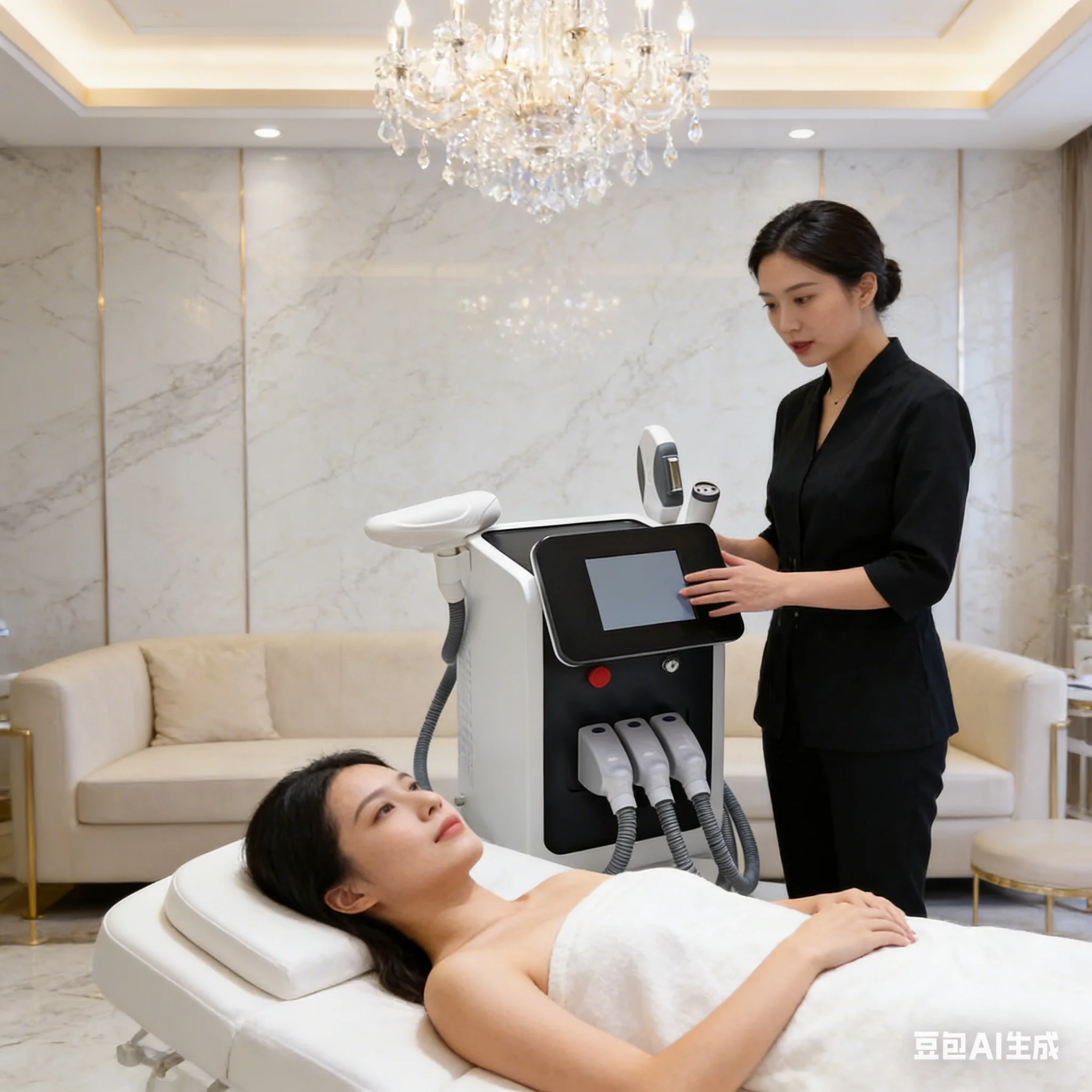 

3 in 1 OPT IPL Hair Removal Machine Picosecond Laser Remove Remove freckles Tattoo Tender Skin Whiten Skin Beauty Multifunctiona