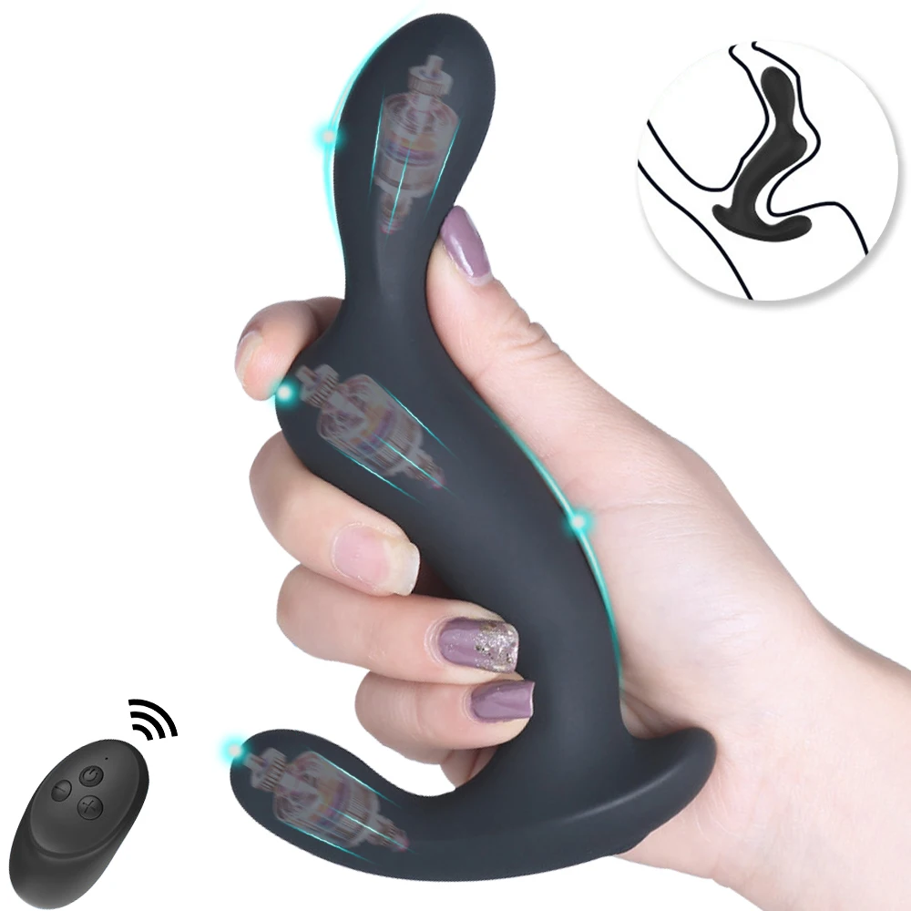 Consolador Anal vibrador, herramienta sexual para hombres, masajeador de próstata, tapón Anal, productos eróticos, juguetes para parejas, pene,