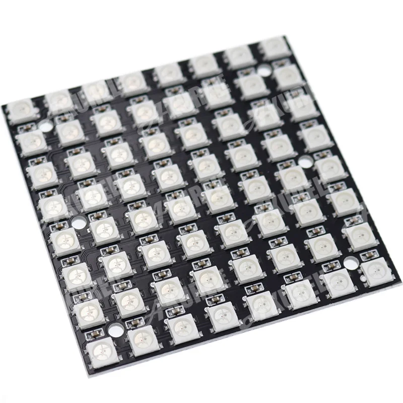 Anel de led rgb sde 1bit, 8/12/16/24bit, colorido, com placa redonda embutida, painel de lâmpada, controlador integrado para du