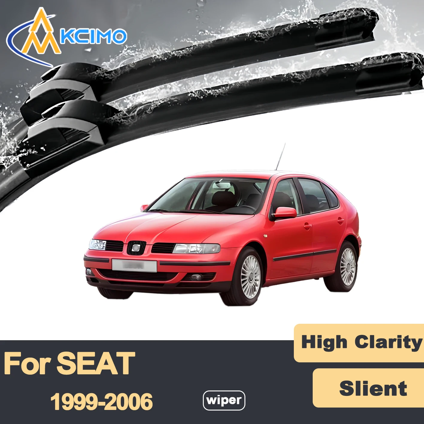 

Premium Rubber Durable Silent Windshield Wiper Blades 2pcs for SEAT León Mk1 1M 1999-2006 Front Wiper Blades Set