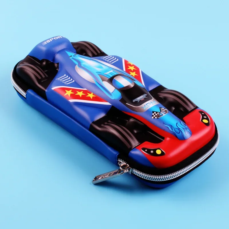 super legal 3d racing carro lapis cases a prova deva agua eva bolsa de lapis titular presente para o menino estudante papelaria alta qualidade 01