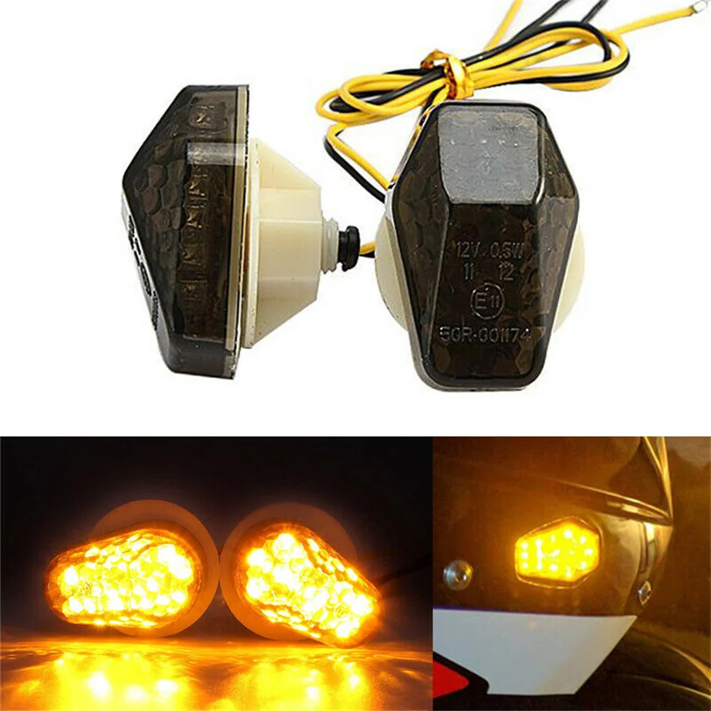 Amber LED Flush Mount Turn Signal for Suzuki GSXR750 2000 2005 Easy Installation No Modifications Required and Stylish