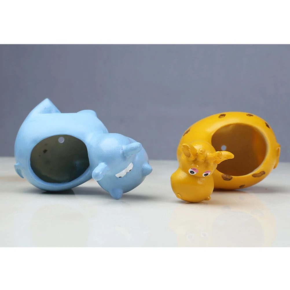 

Resin Giraffe Flower Pot Creative Animal Succulent Planter for Home Office Garden Decor Nursery Pot Indoor Plant Container