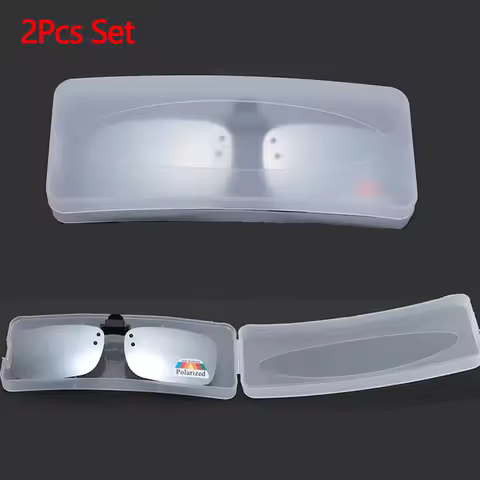 2Pcs/3Pcs Transparent Glasses Case Frosted Clear Glasses Storage for Men Women Hard Plastic Protective Box for Travel Daily