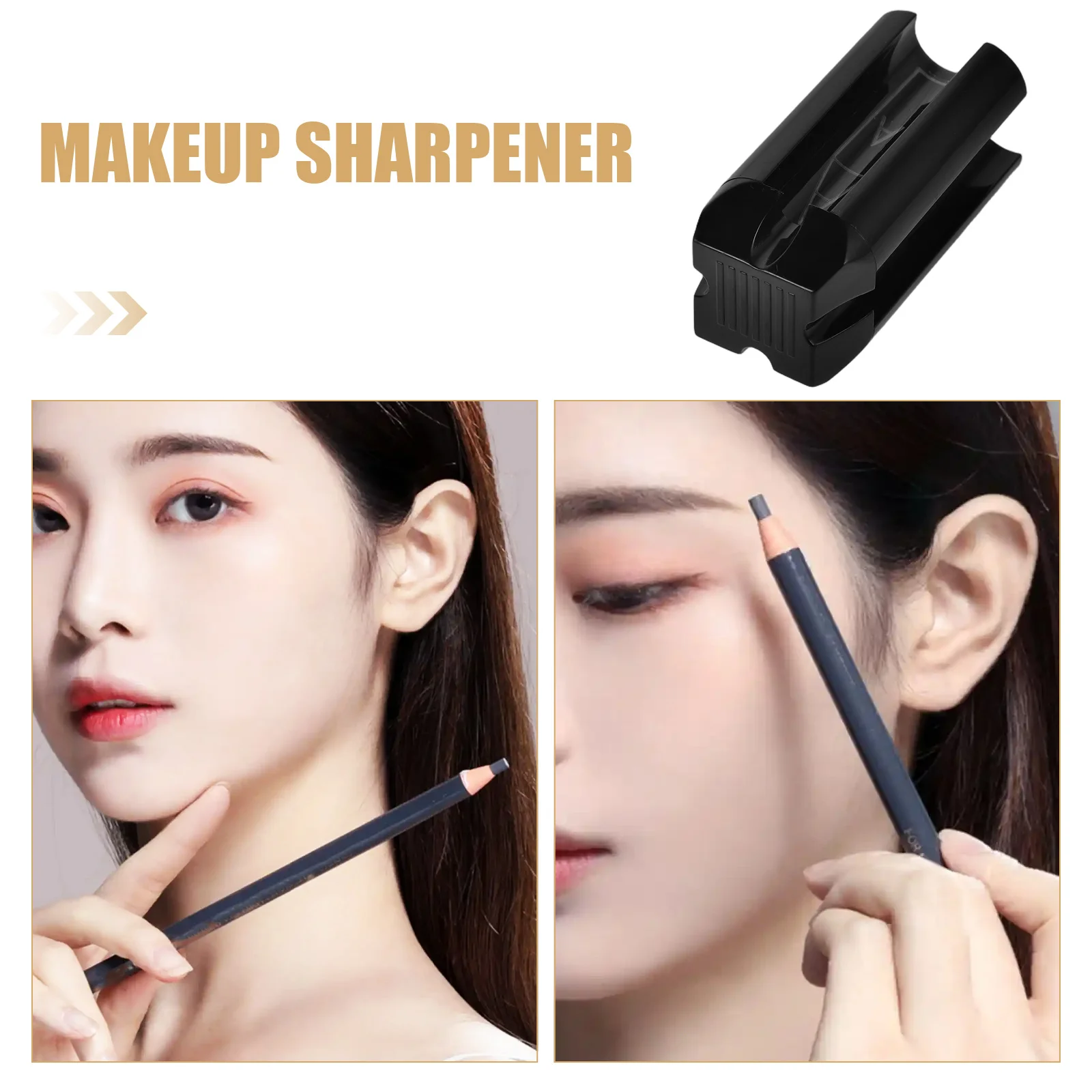 Apontador de lápis de sobrancelha compacto modelador de sobrancelha para mulheres durável e portátil adequado para entusiastas de maquiagem e profissionais