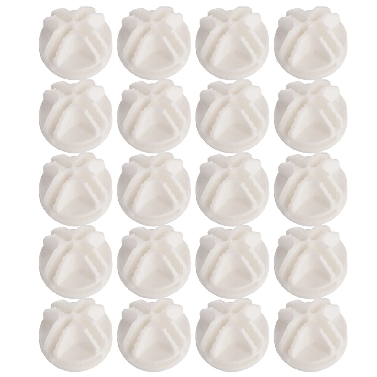 Special 20 Pcs Grid Cube Connector Abs Connectors For Wire Cube Storage Shelving (White)