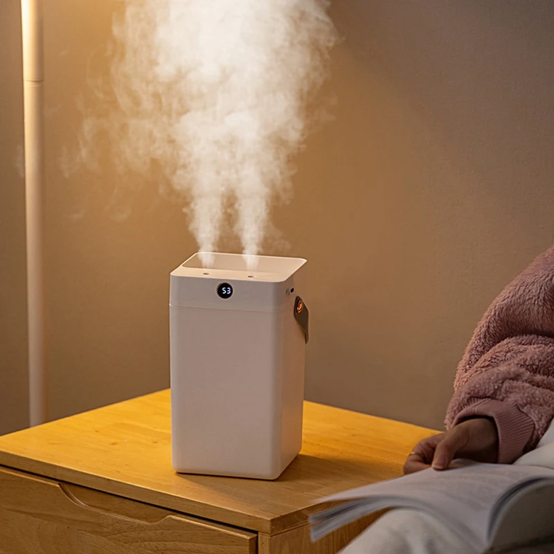 Humidificador de aire eléctrico portátil de 3000Ml, difusor de aceite aromático, pulverizador de vapor frío doble USB para el hogar, el coche y el dormitorio