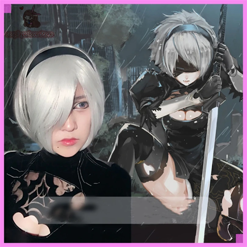 Anime NieR:Automata 2B Headwear for Cosplay Halloween Carnival Costume