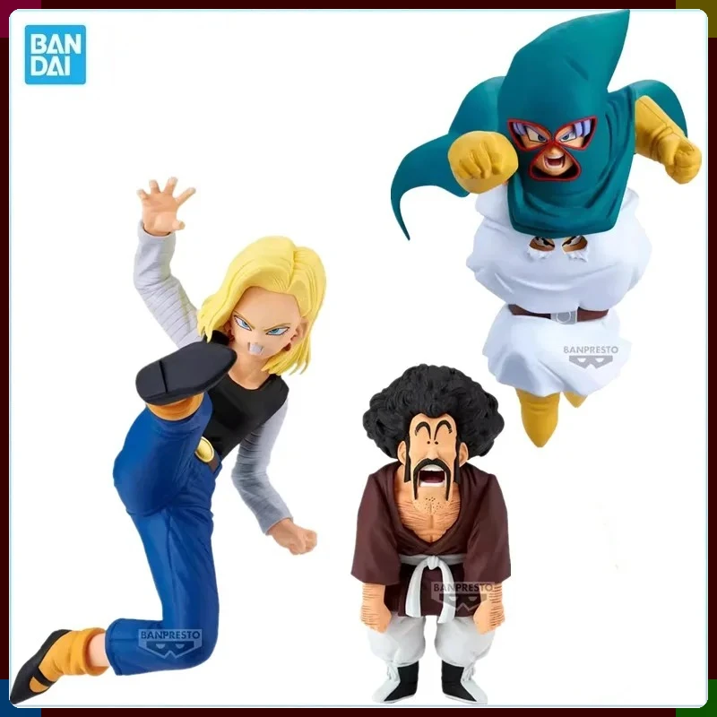 

Оригинальная фигурка Bandai BANPRESTO Dragon Ball MATCH MAKERS Android 18 Mr Satan Mighty Mask из ПВХ, коллекционная модель, игрушка, подарок