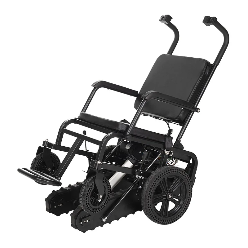

Electric stair climbing wheelchair intelligent up and down stairs lightweight folding disabled elderly crawler climbing machine